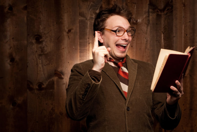 Nerdy man SREDucate yourself