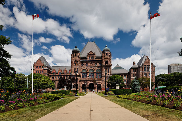 Queen's Park, Toronto, Ontario by Benson Kua. Used under CC BY-SA 2.0. Retrieved from https://commons.wikimedia.org/w/index.php?curid=10803582.